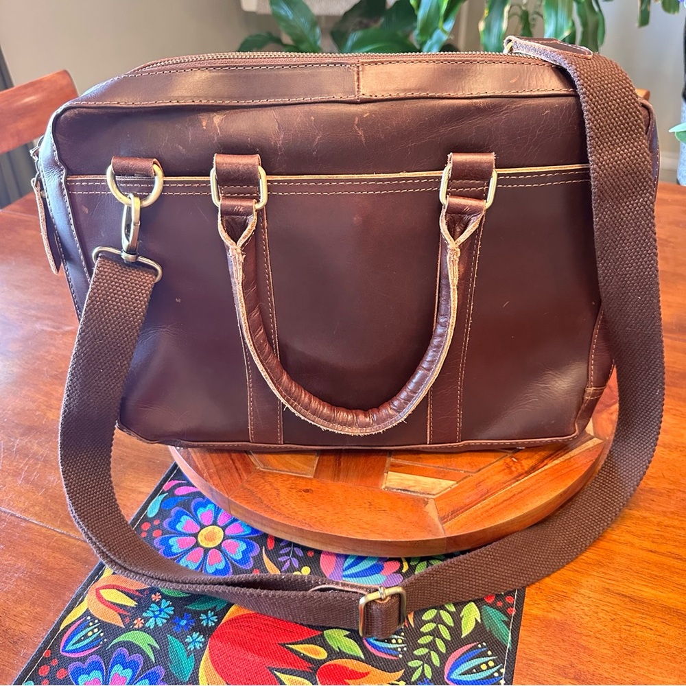 Brown Leather Men's Bag